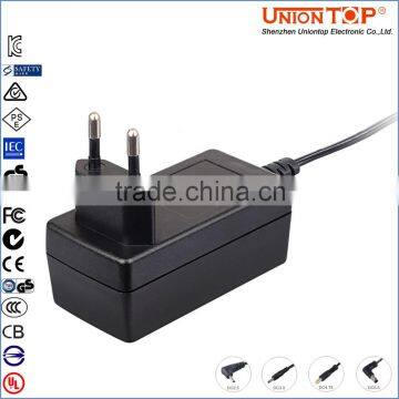 EMI/EMC 24V 630ma AC/DC wall power adapter 18W EU Power Supply for led lighting/laptop with CC/FC/UL/RoHs