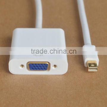 Mini Displayport to VGA with Audio Cable Displayport to VGA Adapter Male To Female 1080p Mini Displayport to VGA Converter