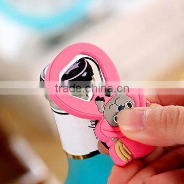 Hot Sale Custom Promotional Cheap Price PVC Keychain Beer Bottle Opener Fridge Magnet