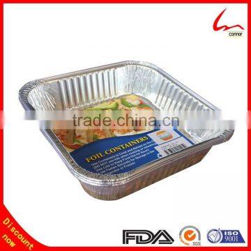 Square Hard Eco-friendly Aluminum Foil Cake Boxes photo-5