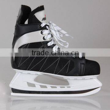 Hot selling Black Color PU customized logo wholesale cheap ice skates for figure skating moving skates for adult