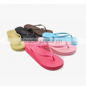 Women Summer Thick Bottom High Heels wedge platform sandals Flip Flops Beach Sandal Slippers