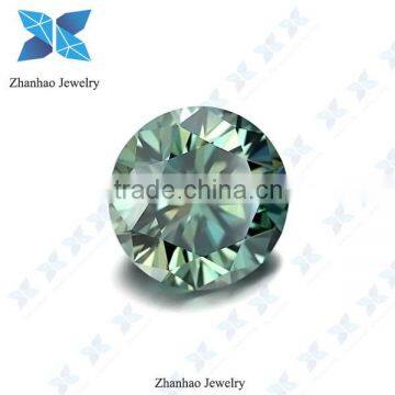 High Quality Good Shinning Round Star cut Green Moissanite