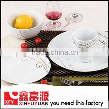 high quality tableware wholesale white ceramic tableware