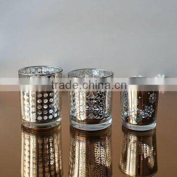 Elecotroplated Glass Candle Jar photo-6