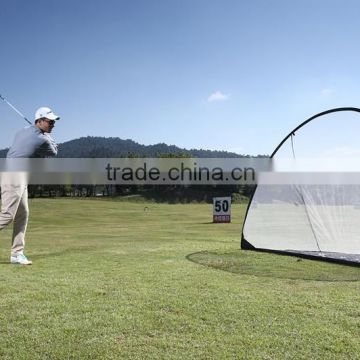 White semi-circle golf practice net