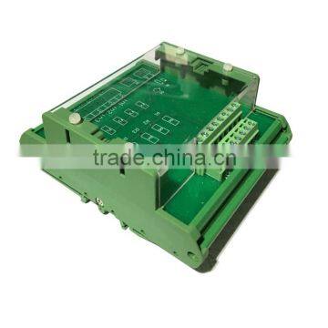 plastic electronic instrument case housing for pcb design switch transparent cover housing