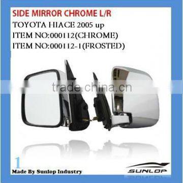 Toyota hiace parts hiace side mirror chrome #000112 for Hiace van,commuter,KDH200