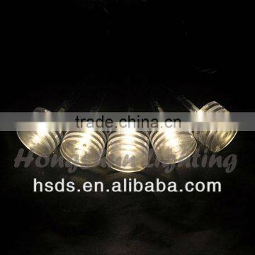 Battery operated 20 LED Lights Acrylic Cylinders 7'4''