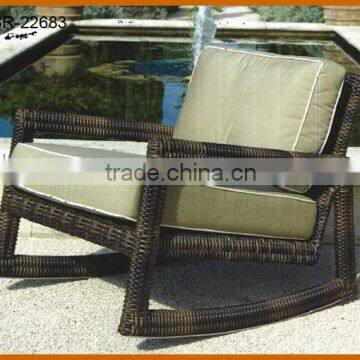 Garden Single Size Round Rattan Rocking Chair Furniture