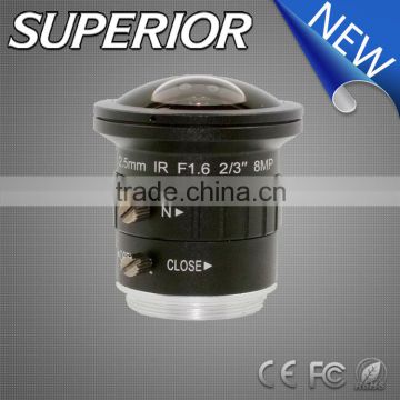 2015 Superior cctv fixed iris CS 2.55mm 180 degree ip camera fish eye lens