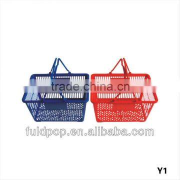 Hot sale supermarket shopping plastic basket