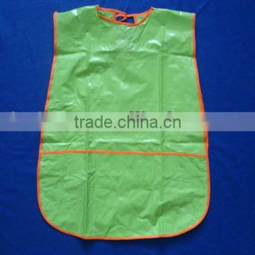 green kids plastic bib