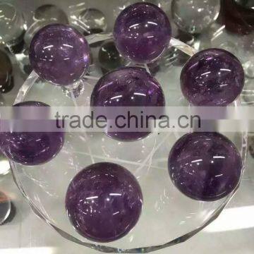 Wholesale natural amethyst carving crystal ball crafts crystal seven star array