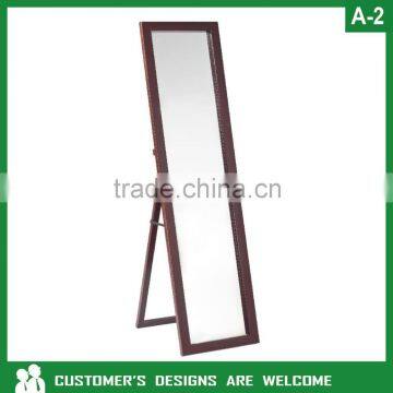 Wooden bedroom cheval dressing mirror