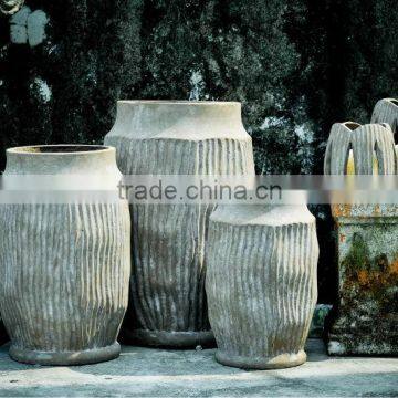 H309 fiber cement home decoration vintage pot 2016