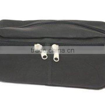 black zippered shoe bag