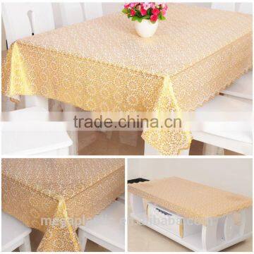 Good Quality Gold Stamping Printed PVC Table Cloth 137cm*20m/roll photo-5