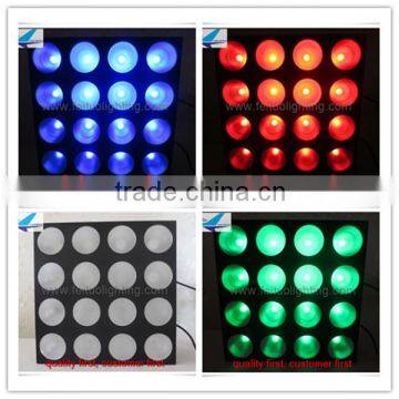 event stages decoration 4x4 dmx led blinder light / cob led blinder