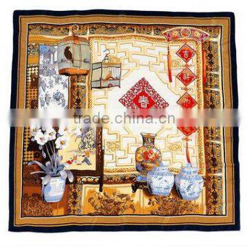 2012 newest style silk scarf Digital Printed