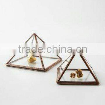 Glass T-light holder, Glass Box, Decorative Glass Box,Jewellery Box, Glass Box, Multipurpose Storage Box