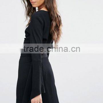 Guangzhou Factory manufacturer Long Sleeve crop tops ,latest fancy tops girls Custom