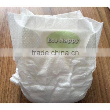 2016 New material eco-friendly baby diaper material biodegradable completely