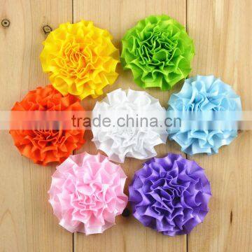 Hot Sale High Quality Fashion Cheap Handmade Decoative Rosette Silk Ribbon Flowers for Cloth photo-4