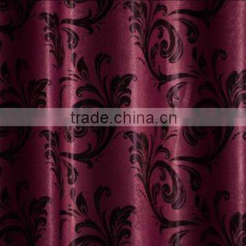 customized window curtain fabric, jacquard fabirc 037 fire retardant blackout fabric for bedroom