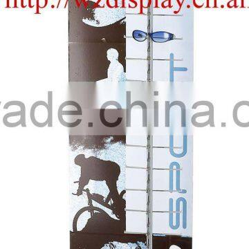 floor eyewear display stand;eyeglasses diplay rack;spectacles display shelf;locking sunglasses display stand