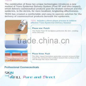 Real Hifu Face Lifting Machine Wrinkle Removal Ultra Impact Pixel RF Beauty Salon and Spa Equipment