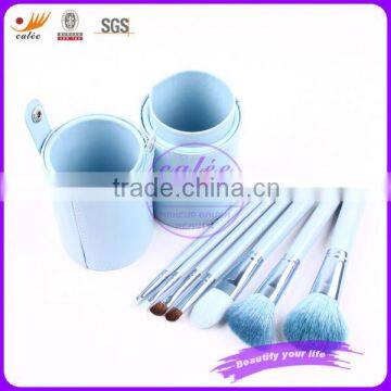 Beauty product blue color makeup brush set with OEM design