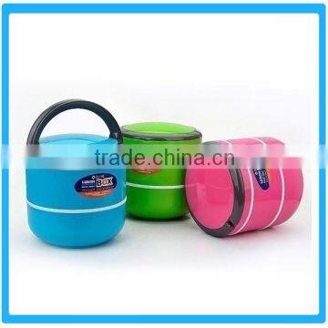 Promotioanl Double Layers Lunch Box Insulated Box Food Containers Plastic