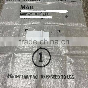 High quality 80*110cm pp bags 50kg self-adhesive packing list mailing bags