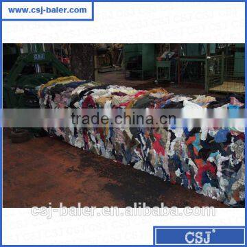 CE Qualified hydraulic horizontal JPW200QT automatic clothes baler machine