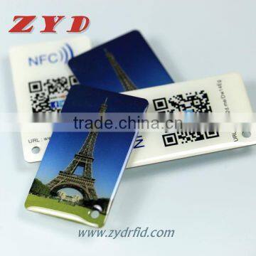 High quality rfid rewritable nfc tag with customized QR code