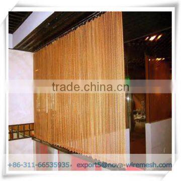 Metal beaded door curtain