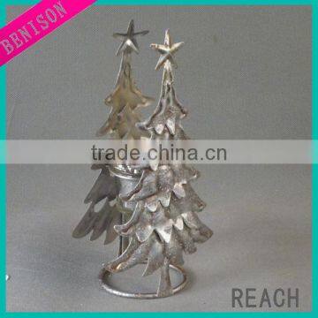 christmas seriesmetal iron standing candle holder lantern BS566-18