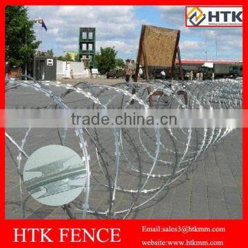 Boundary Railway Highway Fence Razor Type Barbed Wire With Blades photo-2