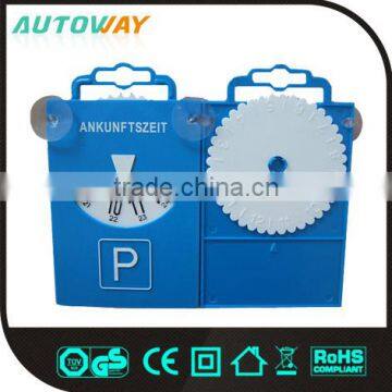 car parking disc, auto parking disc with two cupules and hanging orifice