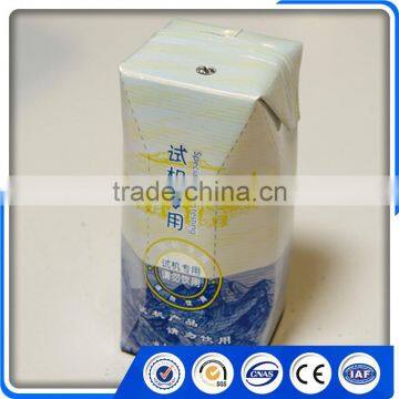 High-tech Equipment Custom Design Juice And Milk Aseptic Brick-Type Paper Boxes