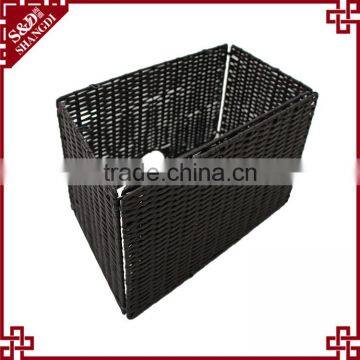Wholesales Washable PE Rattan Plastic Folding Basket for Supermarket Fruit Vegetable Storage photo-6
