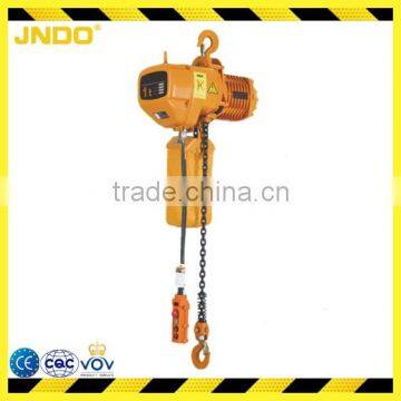 1 ton 3 meter electric chain hoist with double chain