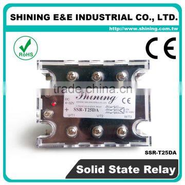 SSR-T25DA CE Approved DC To AC 3 Phase 25A Solid State Relay photo-2