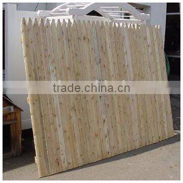 Cheap unique practical Stockade Wood Fence for wholesale