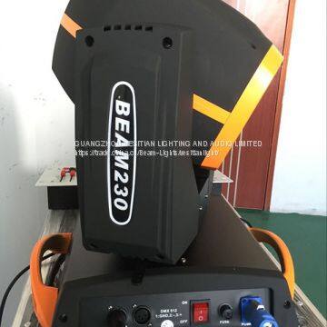 Facebook Rotating dj Double Prism 230w Sharpy Hot Stage Light 7R Weinas Moving Head Beam Light photo-2