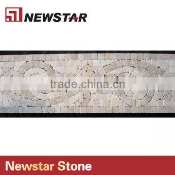 Newstar Tumbled Rock Natural Stone Travertine Tile Backsplash Mosaic photo-2