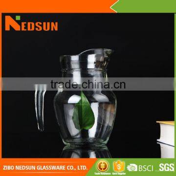 Wholesale clear glass pitcher