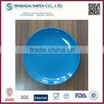 Ceramic Blue Divided Flat Plates Wholesale