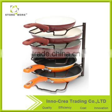 Wholesale High Quality Multi-tier Metal Pan Organizer Rack